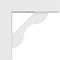 Ekena Millwork Standard Carmel Architectural Grade PVC Bracket With Block Ends, 5"W x 18"D x 18"H BKTP05X18X18CAR05 - alternate 2
